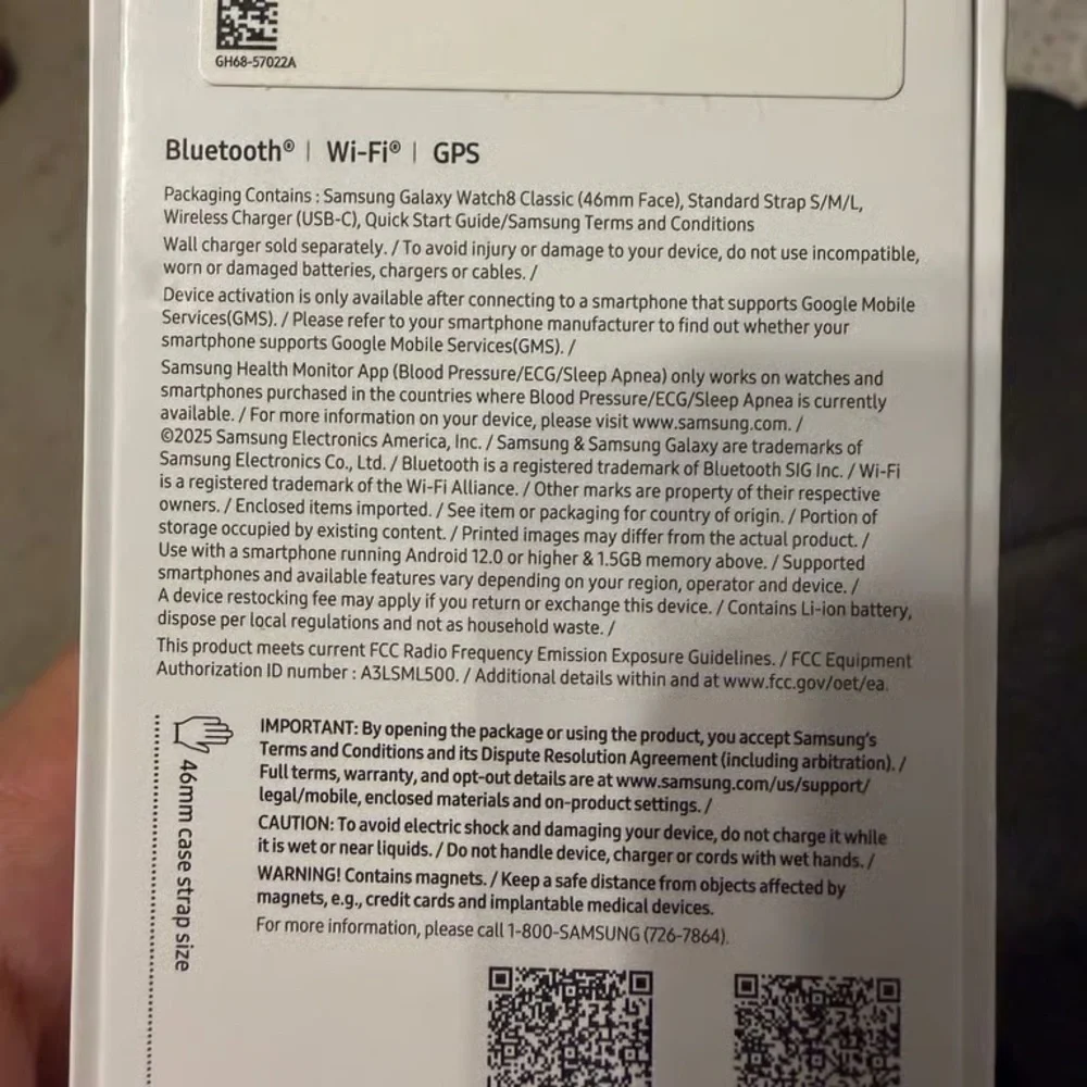 Samsung Black and Orange Smartwatch